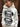 Felpa bambino bianca  con capuccio logo bocca boxy fit