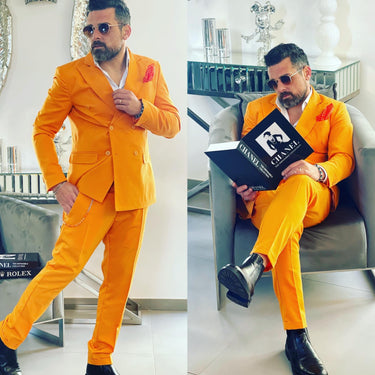 Abito doppio petto arancione Oir noir-0.jpeg