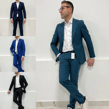 Abito monopetto Gessato vari colori art Eva hu03eva-0.jpeg