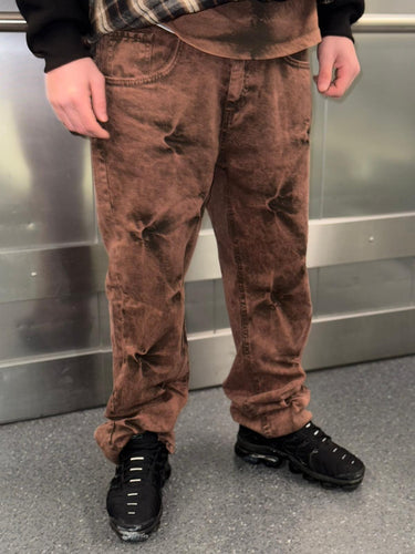Jeans marrone MARRONE MARMORIZZATO BUNKER ART 077-0.jpeg