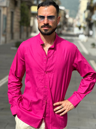 Camicia coreana lino cotone vari colori