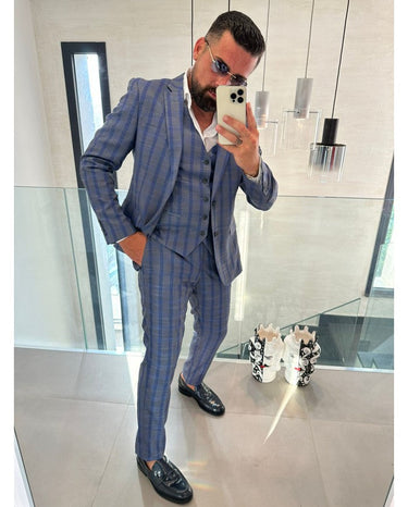 abito monopetto sartoriale tre pezzi rigato blu denim-0.jpeg
