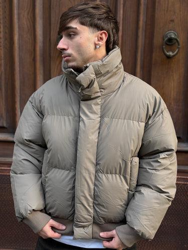 giubbino bomber cropped boxy fit sabbia-0.jpeg
