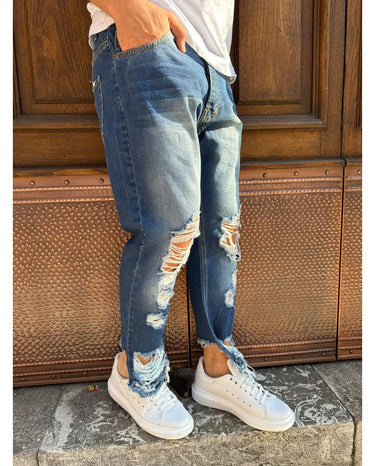 jeans Denim modello SKINNY con caviglia sfranciata-0.jpeg