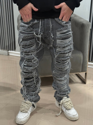 jeans RIPPED grigio con rotture B875-0.jpeg