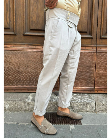 pantalone sartoriale grigio vita alta bottoni oro-0.jpeg