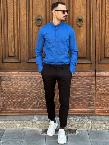 Camicia blu royal