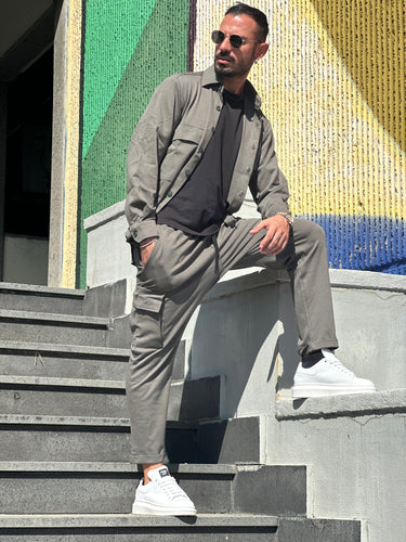 Completo casual  verde art New York