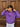 Felpa con capuccio  viola boxy fit  made in italy