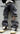 Jeans Cargo  baggy  nero sfumato  con cerniera versatily short