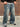 Jeans Cargo  baggy   Sabbiato taglio al ginocchio