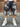 Bermuda jeans corto nero sfumato grigio doppia zip modello dsq