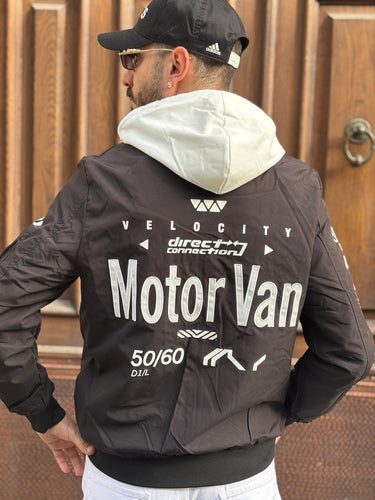 Giubbino jacket  nero MOTOR VAN primavera estate