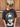 T-Shirt Bambino nera  testa treccia