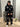 Tuta  completo fiori Brillantinata nero  DIAMOND mod DT