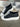 Sneakers  nera canvas pelle Made in Italy