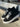 sneakers sportiva nera in camoscio