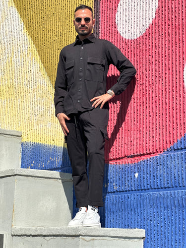 Completo casual  nero  art new york