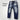 Jeans  blu  sfumato bagnato zip mod Dsq  2031