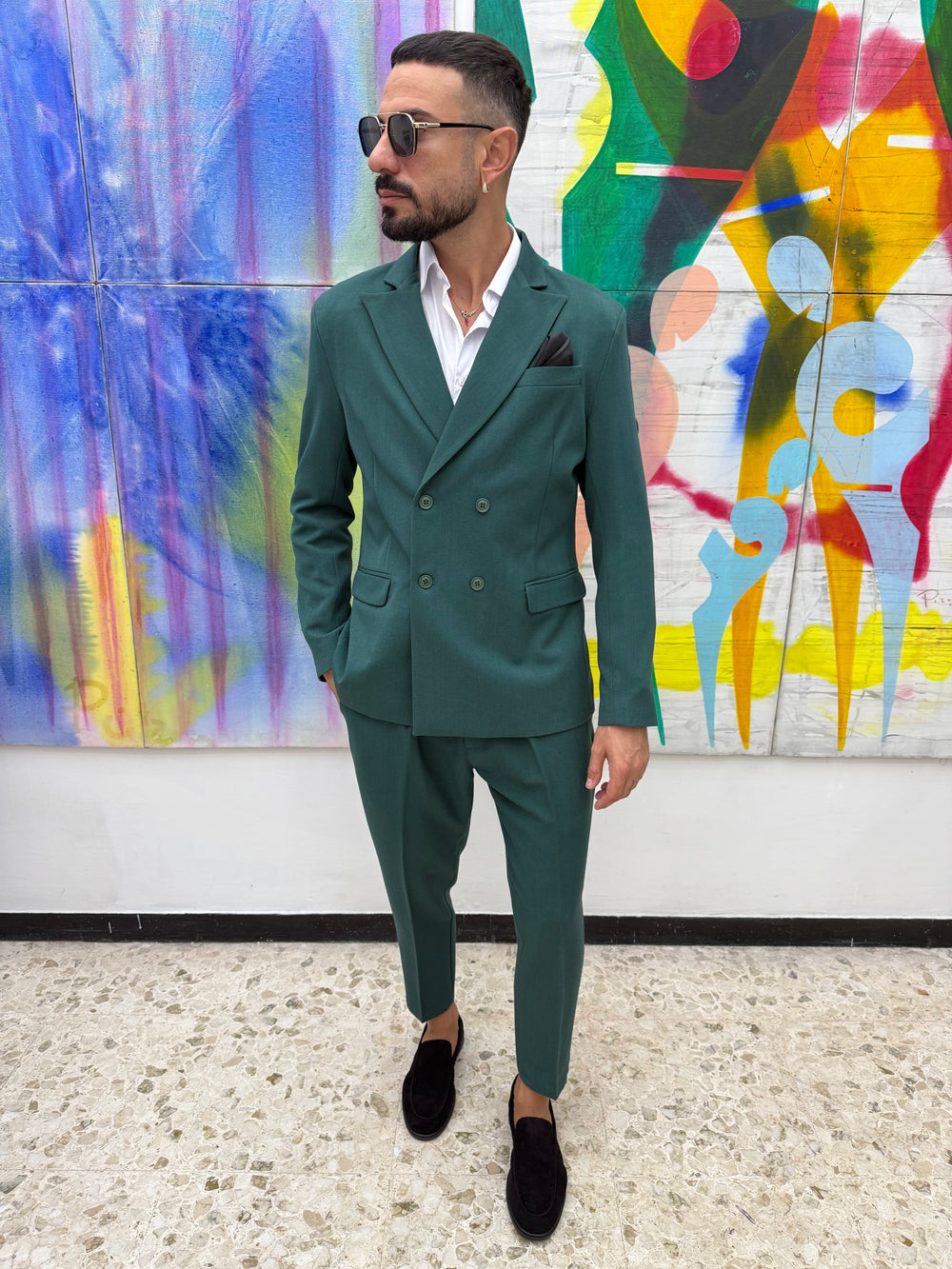 ABITO CON VITA DOPPIO PETTO  MADE IN ITALY ART FIRENZE VARI COLORI