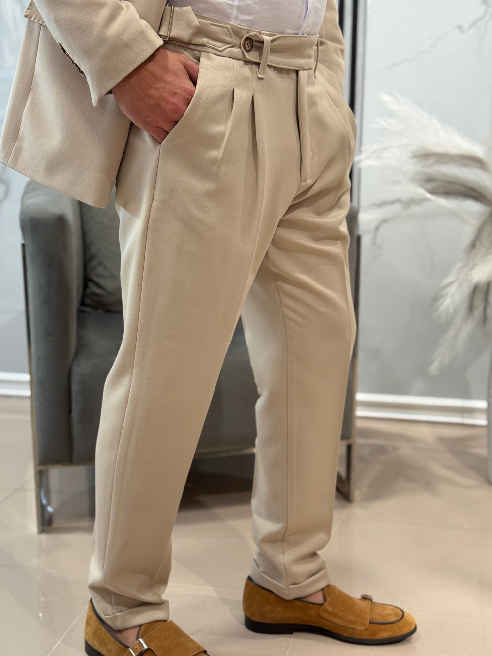 ABITO DOPPIO PETTO pantalone vita alta   MADE IN ITALY ART Muster