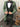 abito sartoriale  verde militare con rever nero  tre pezzi art Stoccolma