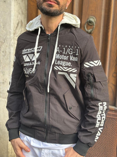 Giubbino jacket  nero MOTOR VAN primavera estate