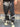 Jeans Cargo  baggy   Nero sfumato art pp