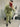 Abito doppio petto verde militare gessato bianco or noir