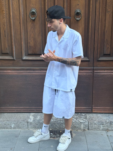 Completo con camicia francese bianco art Fj