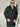 Cappotto monopetto con colletto nero