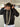 Felpa  zip nera  SCUBA boxy fit  made in italy