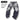Jeans bambino nero sfumato grigio zip mod dsq 258