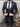 abito sartoriale   Blu notte puntellato  tre pezzi art lisbona