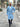 Cappotto   Doppio petto sartoriale over  lungo celeste cielo
