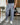 Pantalone sartoria  grigio fondo largo con cintura tessuto  q1