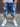 Bermuda jeans corto blu sfumato  L doppia zip mod dsq