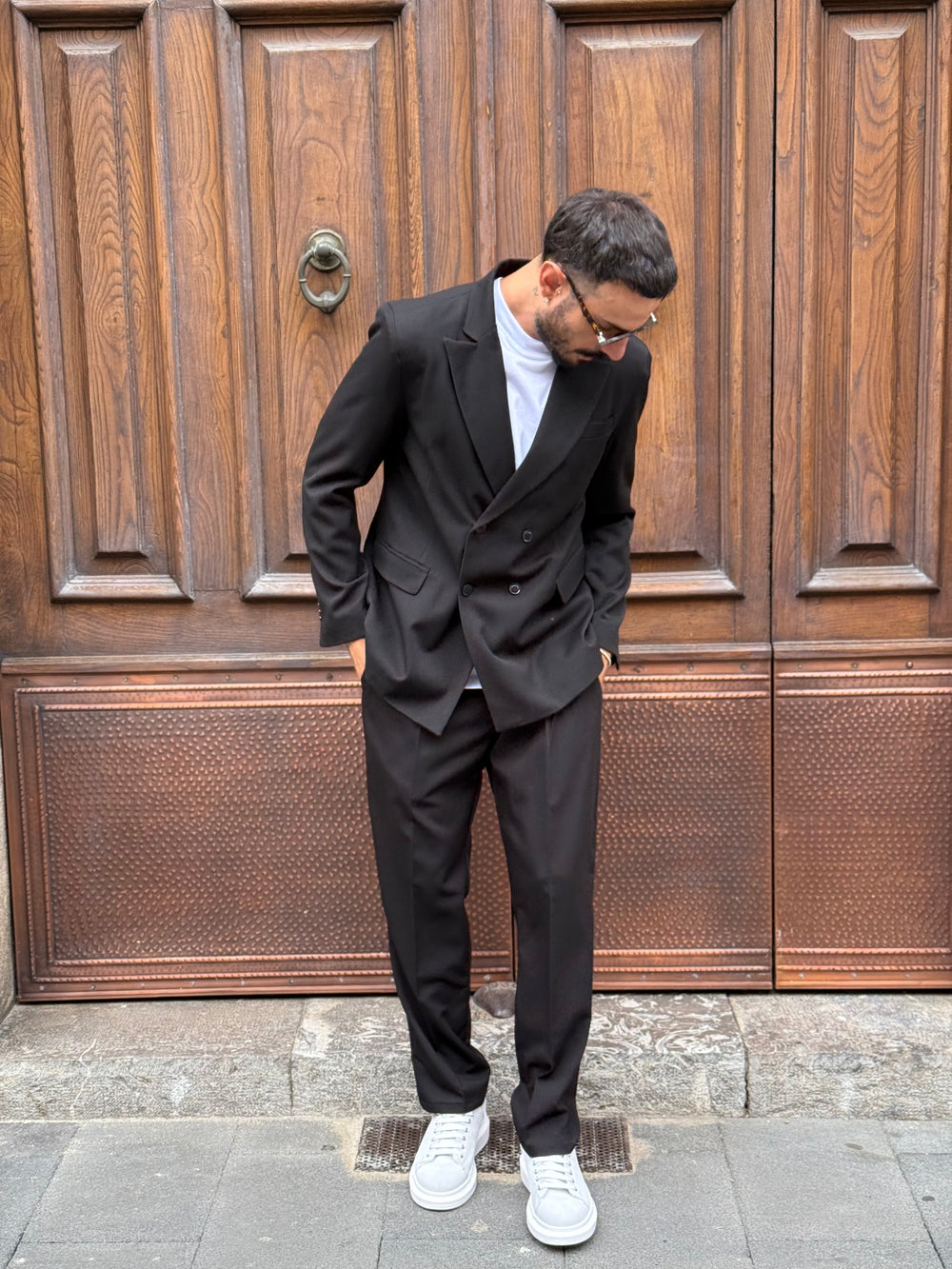 ABITO DOPPIO PETTO FONDO LARGO  MADE IN ITALY ART FIRENZE VARI COLORI