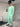 abito doppio petto verde tiffany con pantalone fondo largo