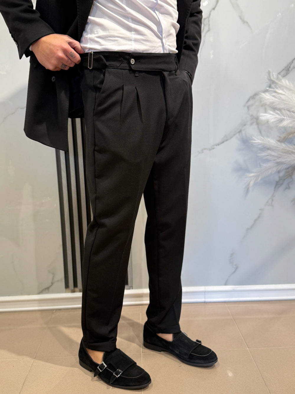 ABITO DOPPIO PETTO pantalone vita alta   MADE IN ITALY ART Muster