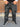 Jeans   Baggy nero spalmato d901