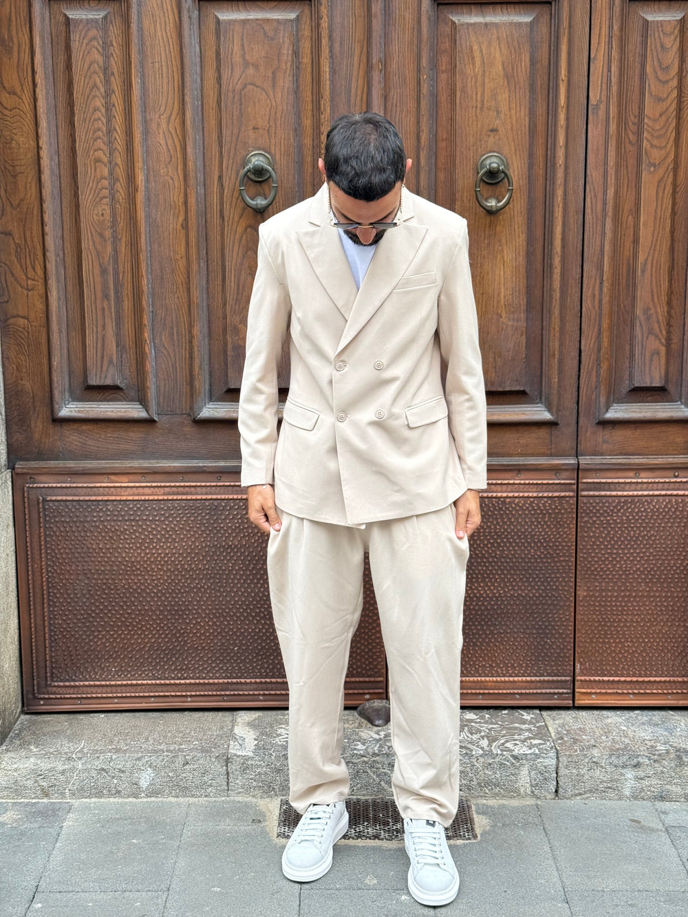 ABITO DOPPIO PETTO FONDO LARGO  MADE IN ITALY ART FIRENZE VARI COLORI