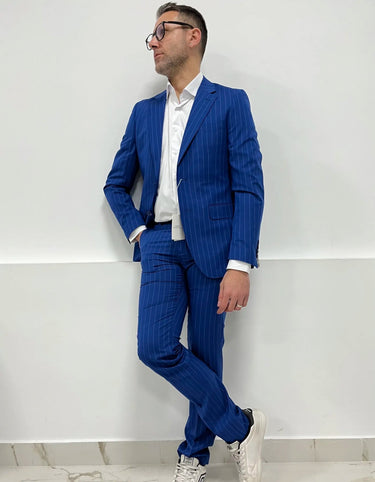 Abito monopetto   Gessato vari colori art Eva  hu03eva-3.jpeg