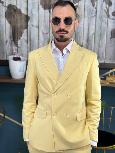 Abito sartoriale doppio petto giallo ocra  art ornoir q1-3.jpeg