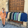 Abito sartoriale monopetto  microfantasia mille punti vari colori art madacascar-0.jpeg