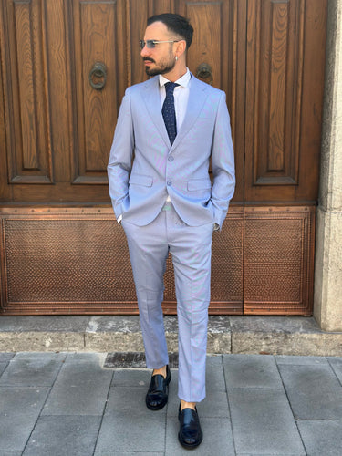 Abito sartoriale monopetto  microfantasia mille punti vari colori art madacascar-3.jpeg