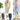 Abito monopetto fresco cotone fiammato  con pantalone vita alta vari colori. 9832