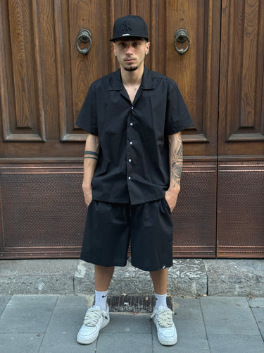 Completo con camicia francese nero art Fj