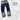 Jeans  blu striatura caviglia  sfuma  mod d .s.q   O38