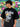 T-shirt nera phobia